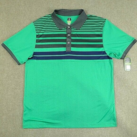 Pro Series Golf Men's XL Green Logo Short‎ Sleeve Polyester Polo Shirt - Picture 1 of 5
